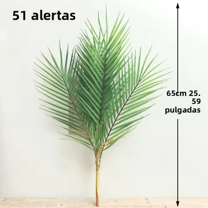 Kahaul Hoja De Palma Artificial Grande 60-125CM Ramo De Árbol Tropical Para Decoración De Hogar Jardín Y Navidad Material Plástico - 1