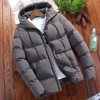 Abrigo De Invierno Para Hombre Parka Moda Casual Con Capucha Cálida Chaqueta Gruesa Outerwear Negocios Estilo Business - details 7