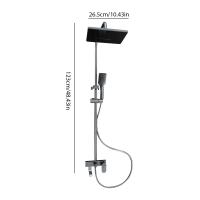 Ducha Termostática Acero Inoxidable - Cabezal Autolimpiante Alta Presión, Aluminio+ABS para Baño Hogar - details 5