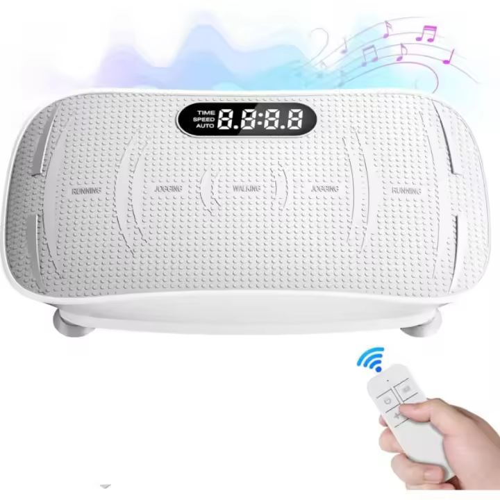 ALLINLIFE Máquina de ejercicios de placa de vibración, Máquina de drenaje linfático 150W , Placa de potencia de fitness, Tablero de pérdida de peso, Plataforma vibratoria de fitness, Gimnasio en casa agitador - 1