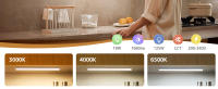 Aigostar Luz LED Cocina con Interruptor 9W Luces Armarios, 3000K/4000K/6500K, 230V Regleta LED Bajo Armarios para Cocina, Vestidor, Armario 572*34*23mm, 2 pcs - details 1