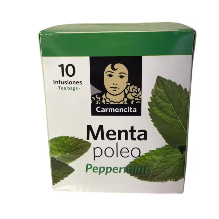 Infusión de Menta Poleo Carmencita - Herbal Tea Sobre x 10 - Bebida Refrescante Natural para Relajarte y Disfrutar - 1