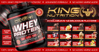 100% Whey Protein 2kg King Nutrition Proteina Concentrada* - details 0