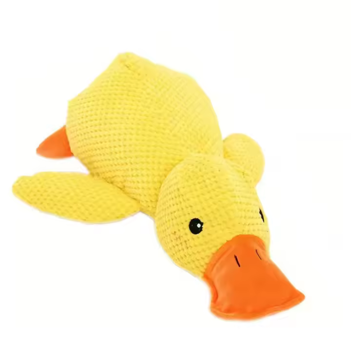 Juguete De Perro Booteely Peluche Compañero Pato Duradero Antirrápido Alivio De Mordedura Y Masticar Sonido De Pato Para Divertirse - 1