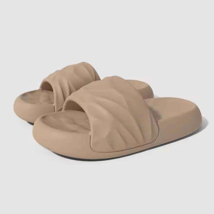 Zapatillas geométricas de suela gruesa para hombre para usar al aire libre en verano, antideslizantes y silenciosas para bañarse en el baño, uso doméstico en interiores. - 1