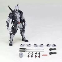 Figura Móvil De Estilo Yamaguchi Marvel Modelo 001EX Deadpool Postura De Ataque Figura Coleccionable Gris Y Blanco Muñeco Decorativo Regalo Para Adultos - details 4