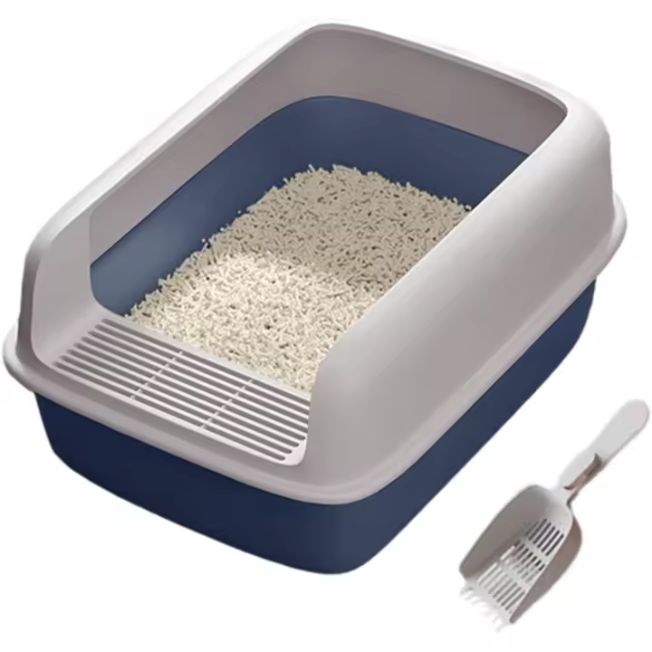 Caja de Gatos Cerrada Gris con Bandeja Higiénica y Control de Olores - 1