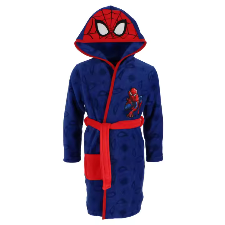 Bata Polar con Cinturón para Niño, SPIDERMAN - ¡Mantén a tus peques abrigados y a la moda con esta bata polar! - 1