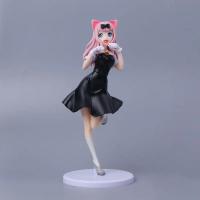 Figura De Acción Anime Kaguya-sama Love Is War Fujiwara Chika Vestido De Conejo 22CM Modelo PVC Para Regalo Unisex - details 2