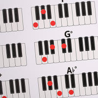 1PC Tabla De Acordes De Piano Para Principiantes Con 88 Teclas Accesorios Musicales Para Instrumentos De Musicalización Copperplate - details 4