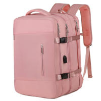 Bolsa de viaje expandible de gran capacidad con varios colores disponibles para computadora portátil de viaje, mochipa para Pareja with Carga USB para helbres y Mujeres. - details 7