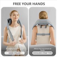 Masajeador de músculos trapecio, amasador de hombros y cuello, masajeador de columna cervical, compresa caliente para cuello y hombros, chal de masaje multifuncional - details 2