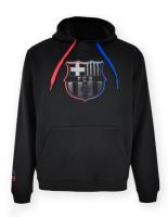 FC Barcelona Sudadera con Capucha Hoodie BARÇA EBLACK - Con Licencia Oficial - Talla Adulto - details 0