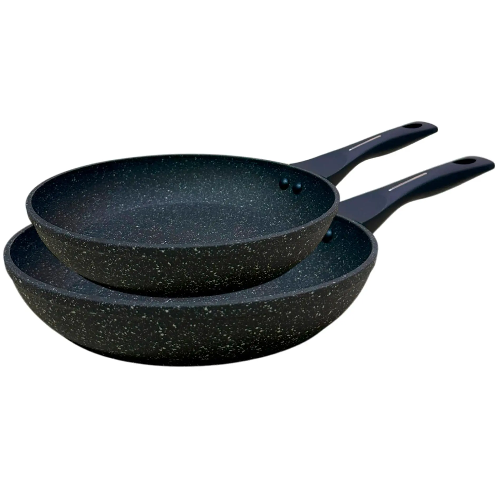 Happy Friends -  Set de 2 Sartenes Antiadherente para FULL Inducción PLATINUM | Sartén Aluminio Nueva Tecnología de Superficie Rugosa | Revestimiento Antiadherente | Tamaños a Elegir Ø18/20/22/24/26/28/30/32 cm | Libre de PFOA | ECO FRIENDLY - details 0