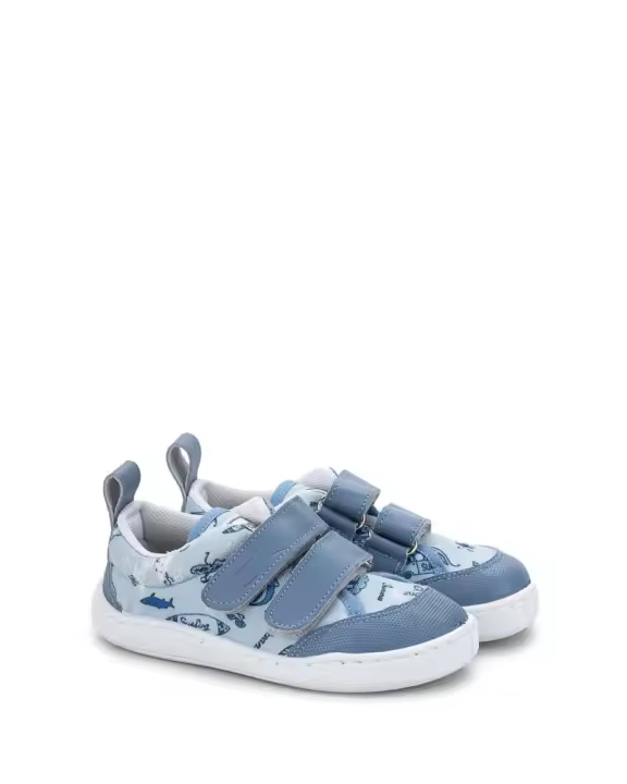 Zapatillas de Lona Respetuosas Zapyflex Estampado Life Azul Níquel  AJ212025 - 1