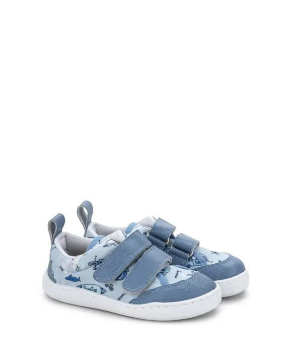 Zapatillas de Lona Respetuosas Zapyflex Estampado Life Azul Níquel  AJ212025 - 1