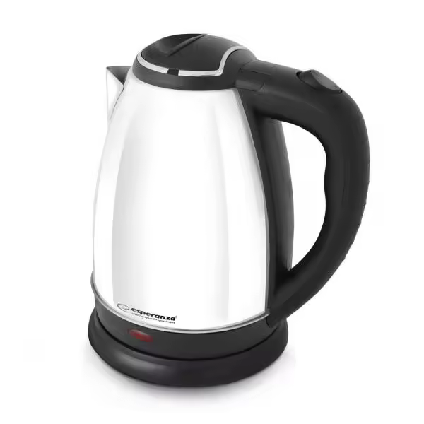 Esperanza EKK113W Electric Kettle 1.8L 1800W, made of Stainless Steel and Plastic, features Auto Shut-off, Dry Boil Protection, and is perfect for fast boiling and water heating, available in Black and White. - 1