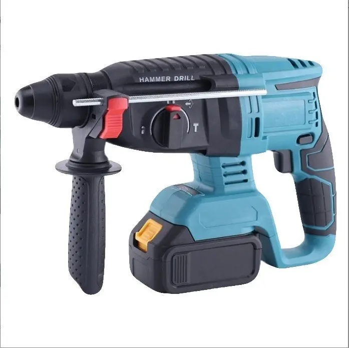Taladro Percutor Industrial 800W - Eléctrico Inalámbrico con Batería Li-Ion, 3 en 1 (Taladro/ElectroMartillo/Cincelador) - Ideal para Profesionales y Uso Doméstico - 1