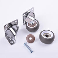 4Pcs Rodillos De Goma Para Muebles Ruedas Universales Silenciosas 360° Giratorio Para Mesa De Trabajo Carrito Silla Accesorios Domésticos Metálicos Y Goma Tamaño 1/1.25/1.5/2 Pulgadas - details 6