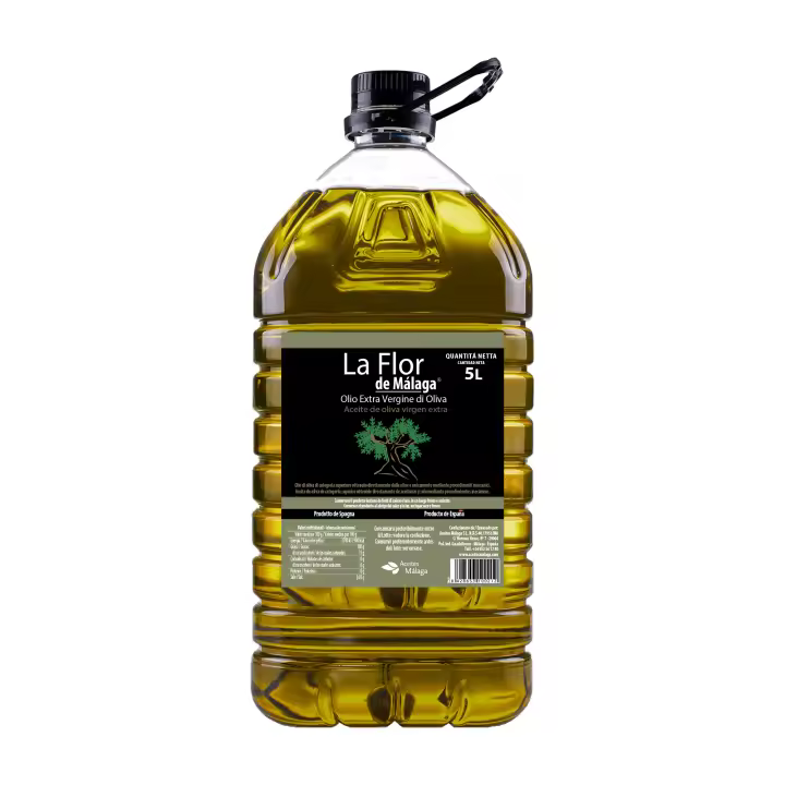 OLIO EXTRA VERGINE DI OLIVA La Flor De Malaga 5Litros Garantizado Recién Enlatado - 1