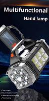 Linterna Portátil Potente Recargable USB Con Luz LED Solar Y COB Para Trabajo 4 Niveles De Iluminación Lámpara De Camping Y Teléfono Móvil - details 0