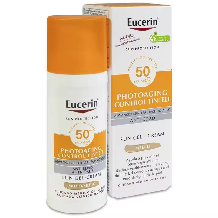 Eucerin Sun Cc Creme Photoaging Control Tinted Medium Spf50+ 50Ml - 1