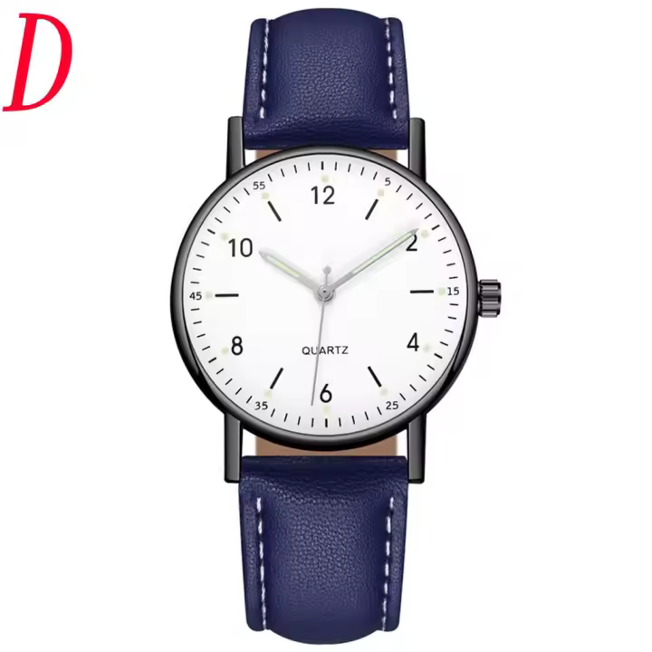 Reloj De Cuarzo Para Mujer De Alta Gama Con Dial Luminoso De Acero Inoxidable Reloj De Mano Casual Simplicidad Estilo Geneve Falso - 1