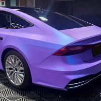 Película De Adhesivo Para Coche En Satén Mate Glaciador Lavanda Azul Con Vuelco Y Suelta De Aire Roll De Vinilo PVC Para Decoración Y Protección Del Automóvil - details 1