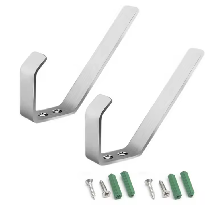 Gancho De Pared Para Motocicleta Con Soporte De Casco De Acero Inoxidable 2-10 Piezas Incluye Tornillos De Montaje Accesorio De Motocicleta - 1