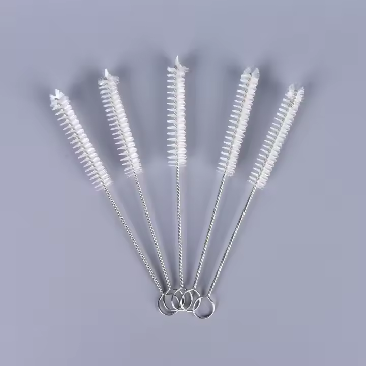 Set De 5 Brochas De Limpieza Para Test Tubes Y Botellas De Química Laboratorio Material De Cerda De Cerdo Y Acero Multi Funcional Para Estudiantes De Todas Las Edades - 1
