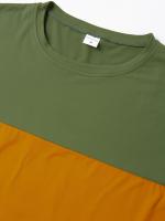 Camiseta deportiva de verano de manga corta con cuello redondo informal de talla grande para hombre, a juego con el color, a la moda para fitness - details 28