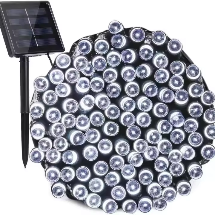 Garland De Luces De Hada Solar 100/200 LEDs 8 Modos Lámpara De Jardín Al Aire Libre Para Navidad Boda Fiesta Decoración - 1