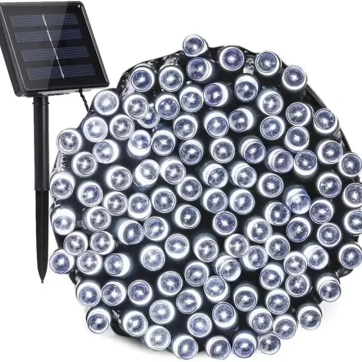 Garland De Luces De Hada Solar 100/200 LEDs 8 Modos Lámpara De Jardín Al Aire Libre Para Navidad Boda Fiesta Decoración - 1