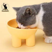 Tazón De Alimentos Para Gatos Con Protector De Cuello Anti-torpón Para Pequeños Perros Plástico Cuadrado Resistente a Las Patas - details 0