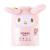 Toalla De Rostro Kuromi Melody Kt Tres Dimensiones De Veludo De Coral Suave Y Absorbente Para Niños Y Niñas Anime Kawaii Cartoon - details 1