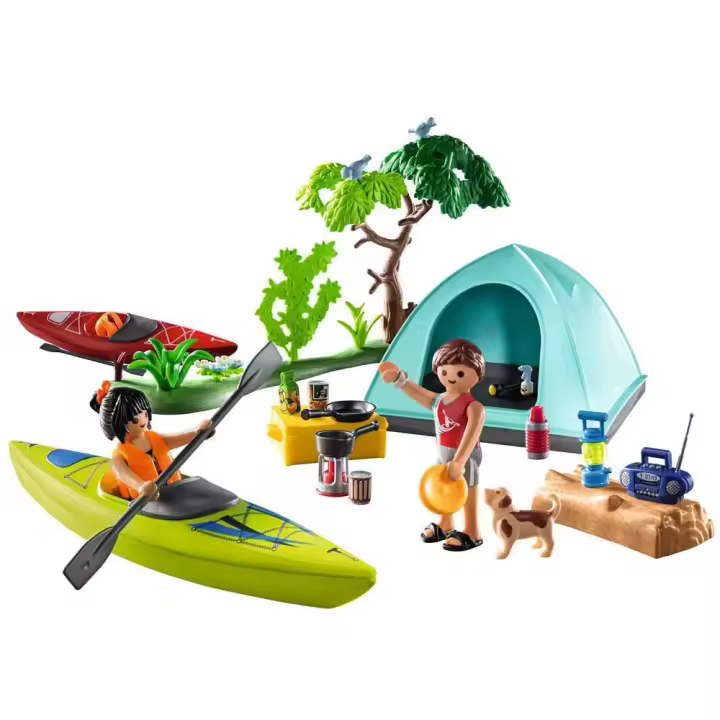 Playmobil Juego De Construcción Camping Con Hoguera - 1
