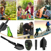 Mini Shovel Militar Portátil Plegable Multi-Función Herramienta De Jardín Para Camping Y Supervivencia Con Bolsa De Transporte - details 6