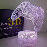 Lámpara De Ilusión 3D Control De Juego Luz Nocturna Para Habitación De Juegos Decoración Para Habitación De Niños Regalos De Navidad Y Cumpleaños Para Niños Y Niñas - details 0