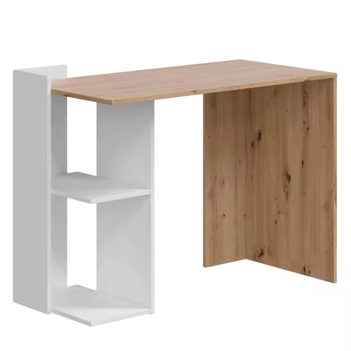 VS Venta-Stock Escritorio Llanes 2 Huecos Madera/blanco 100 Cm - Alta Calidad y Sostenible - 1