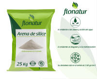 Flonatur. Arena de silice para cesped Artificial. Saco 25kg, arena de gatos, pavimentos decorativos, deportivos, pistas de pádel, fútbol. Granulometría 0,1-0,8. - details 0
