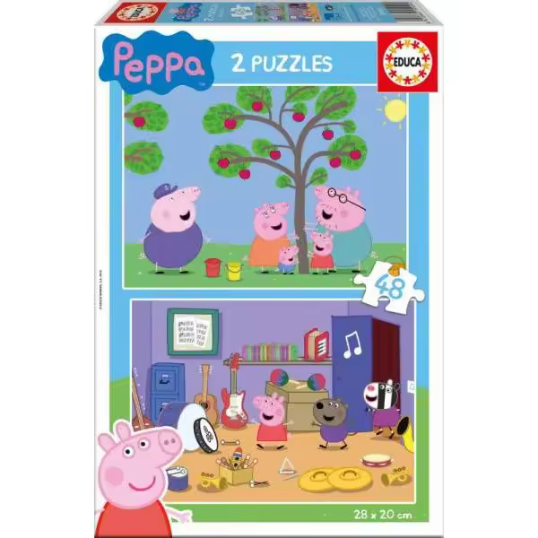 Rompecabezas Peppa Pig Educa 2x48 Piezas - 1