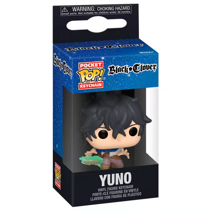 Llavero Pocket POP Black Clover YunoFigura  Coleccionable - Idea de Regalo- Mercancia Oficial - Juguetes para Niños y Adultos - Movies Fans - Muñeco para Coleccionistas y Exposición - 1