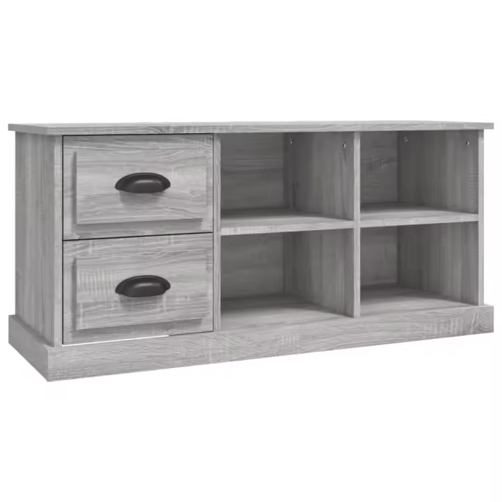 vidaXL Mueble de TV madera contrachapada gris Sonoma 102x35,5x47,5 cm - 1