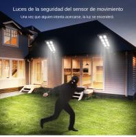Luz Solar De Calle 100/200 LED IP65 Impermeable Con Sensor De Movimiento Y Control Remoto Para Jardín Y Patio Luz Exterior Solar Contemporánea - details 10