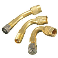 Adaptador De Válvula Universal Para Motocicleta Camión Coche Extensión De Válvula De Neumático Ángulo Curvo 45 90 135 Grados Material De Latón - details 3