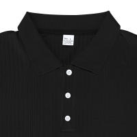 Polo de manga corta con solapa elástica de seda helada de secado rápido para hombre de verano americano - details 11