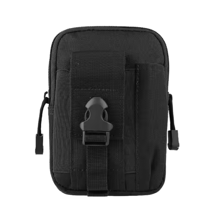 Funda Para Teléfono Móvil Táctica Universal Con Cierre De Cremallera Bolsa De Cinturón Molle Para Hombro Y Cadera Unisex - 1