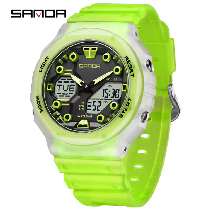 Reloj Deportivo Al Aire Libre SANDA G Estilo LED Digital Militar Resistente Al Agua Con Fecha Reloj Electrónico Para Hombre Y Mujer Cronógrafo - 1