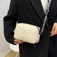 Bolso Cuadrado Pequeño De Nailon Para Hombre Y Mujer Con Flecos Y Forma De Diamante Bolsa De Hombro Cruzada En Forma De Lazo Para Cámara - details 8
