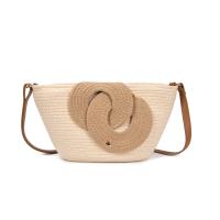 Bolso de algodón con detalle frontal entrelazado y bandolera ajustable | Diseño compacto y elegante para verano 2025 | Edición limitada | CAMAR - details 2